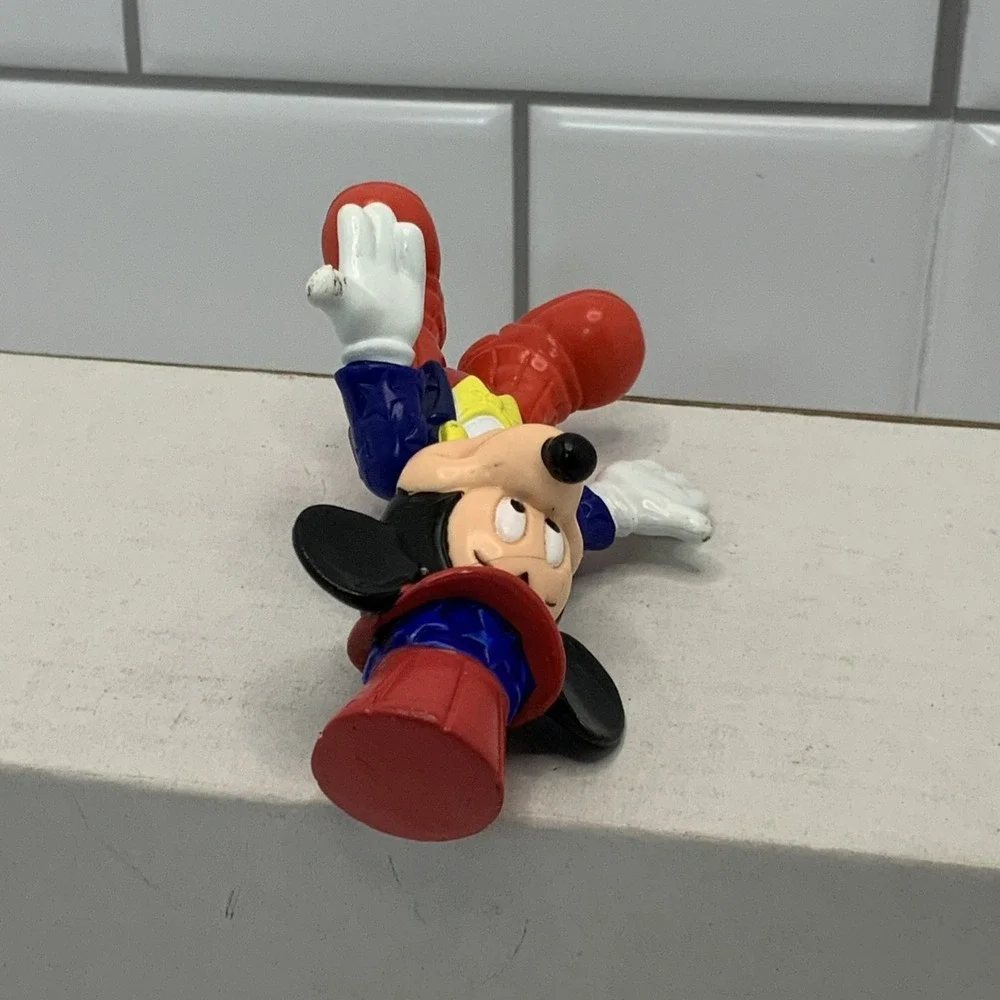 Vintage Disney Mickey Mouse Posable Movable Ringmaster Patriotic Epcot‎ Figure